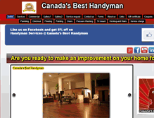 Tablet Screenshot of canadabesthandyman.com